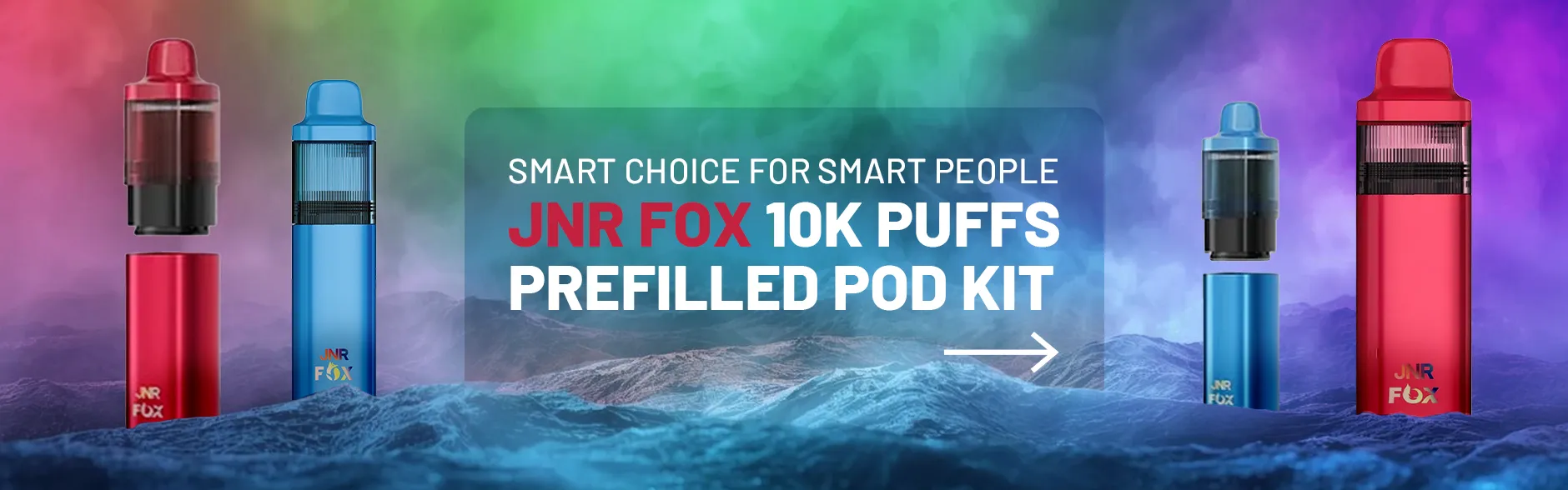 JNR Fox 10K Puffs Prefilled Pod Kit