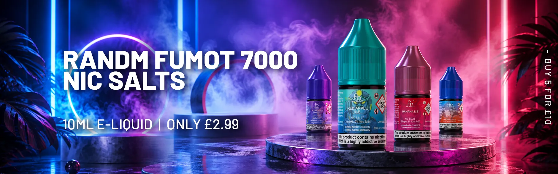 RandM Fumot 7000 Nic Salts 10ml E-Liquid