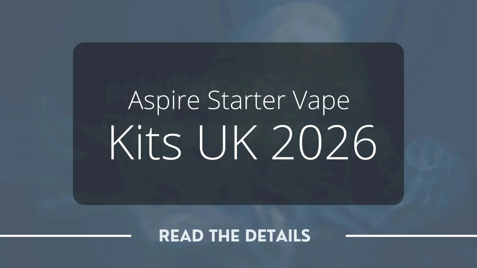 Aspire Starter Vape Kits UK 2026