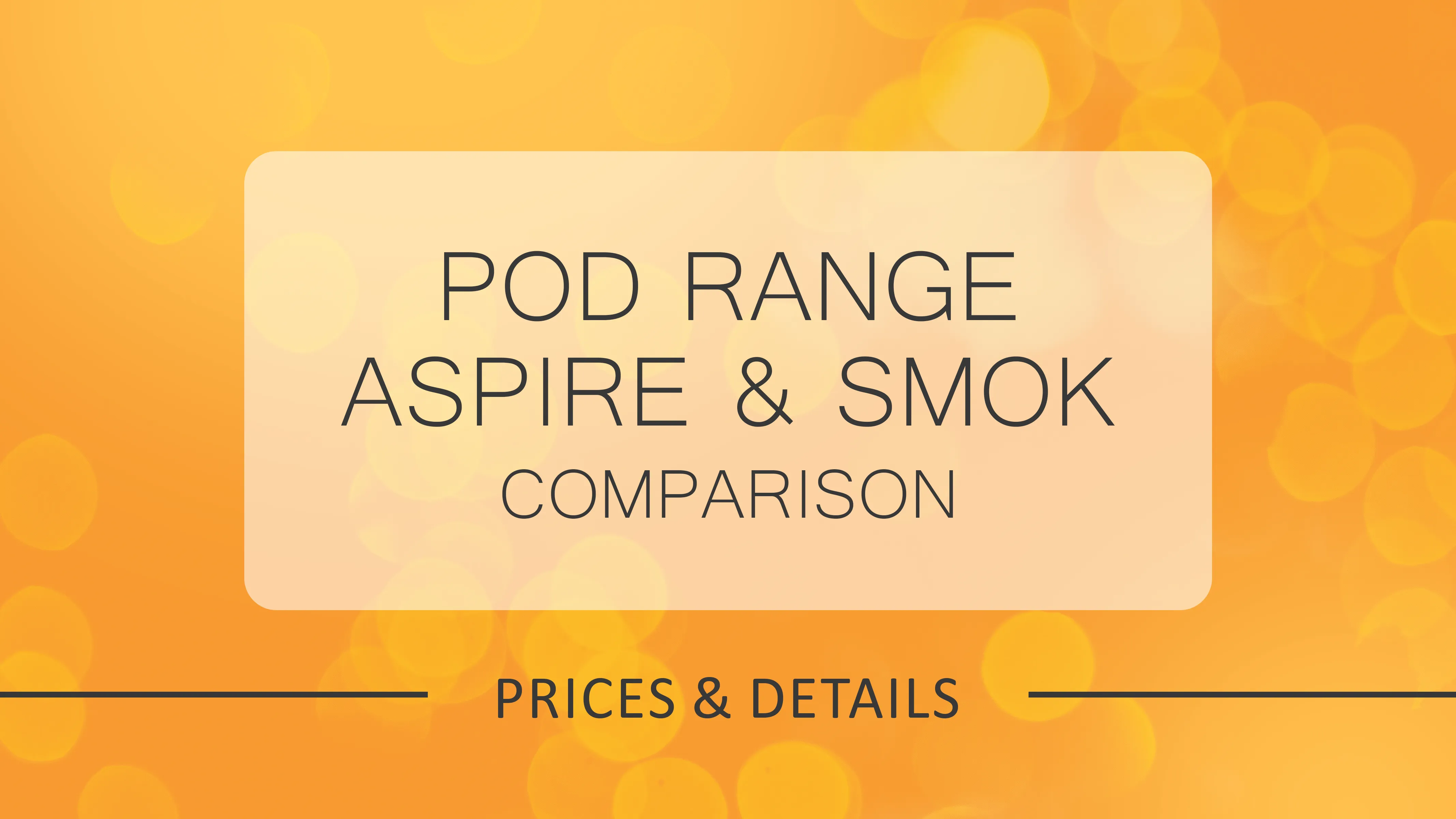 Aspire vs. SMOK Pod Prices 2025: Your Ultimate Refillable Vaping Cost Guide