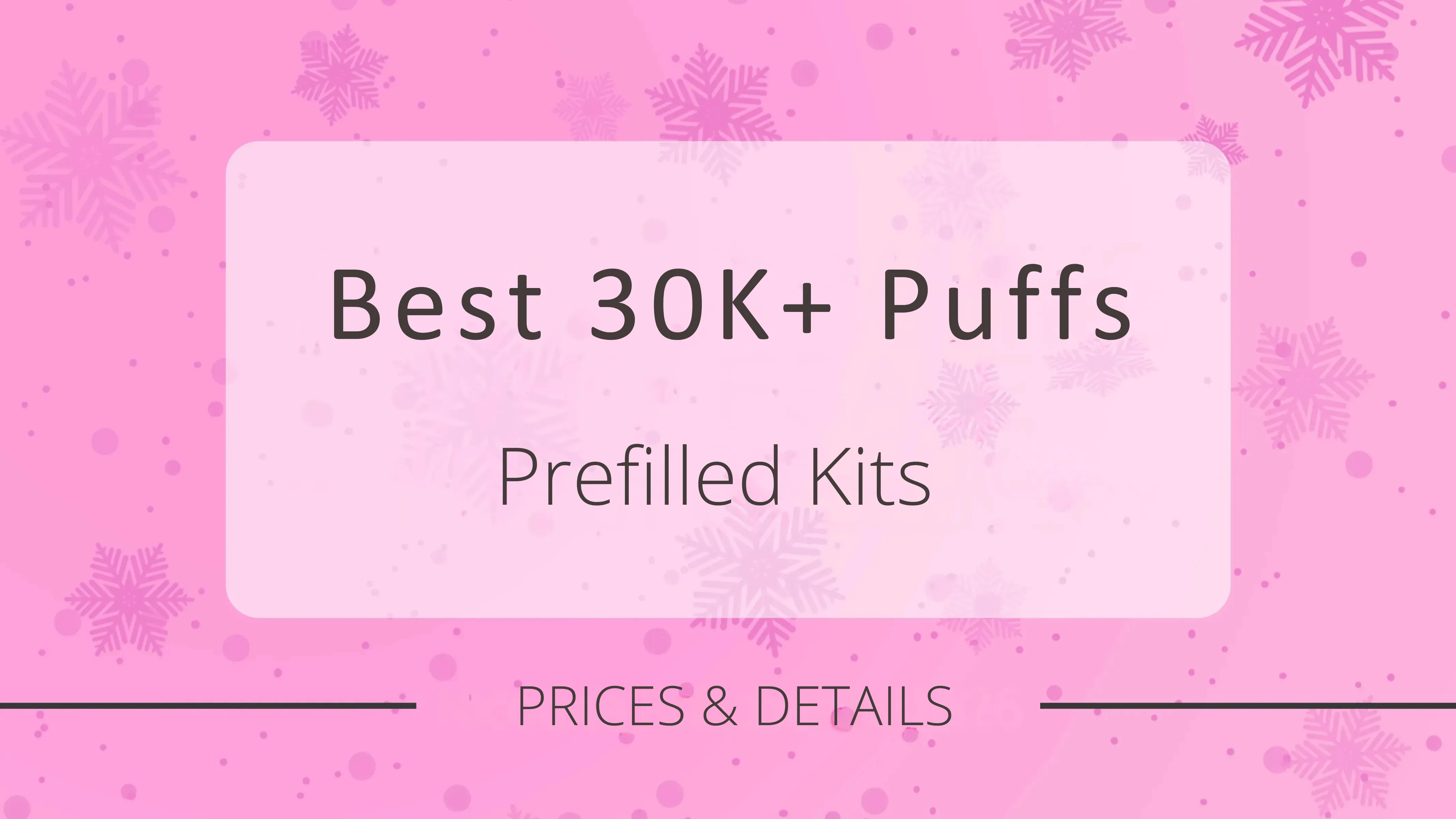 Best 30K Puff Pod Kits 2026 UK