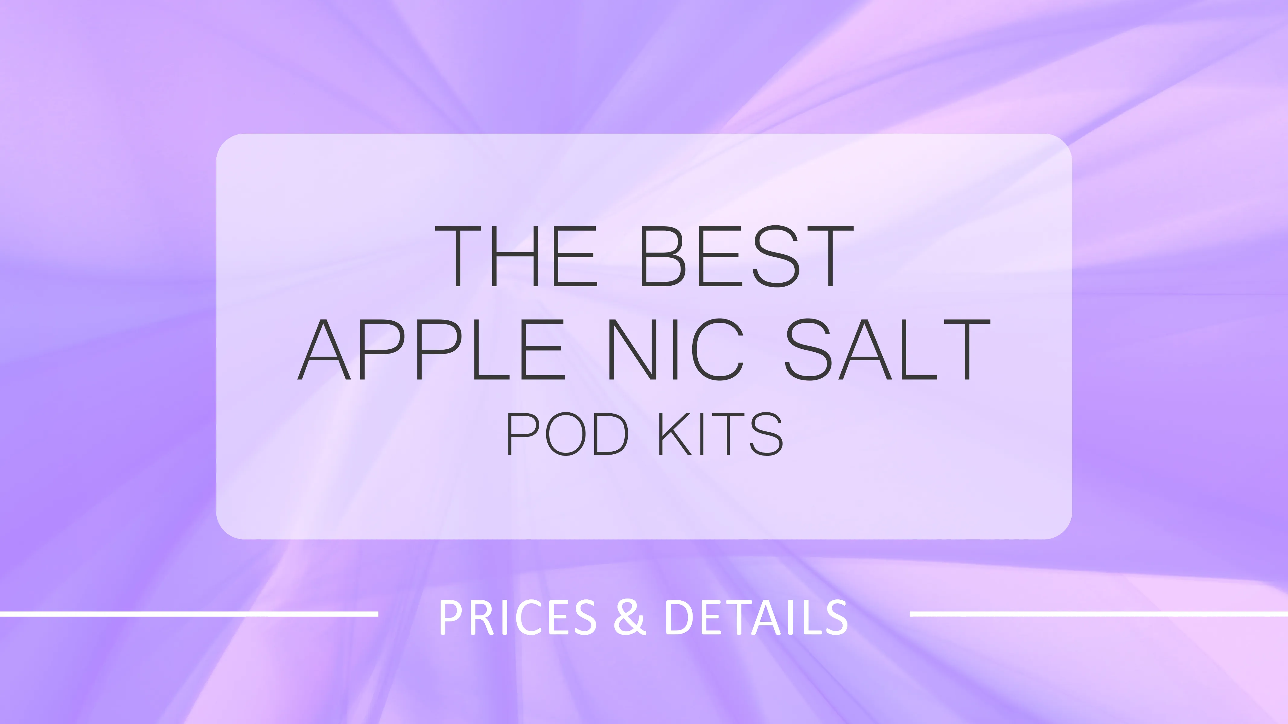 Best Apple Nic Salt E-Liquids | Ninja Vapes