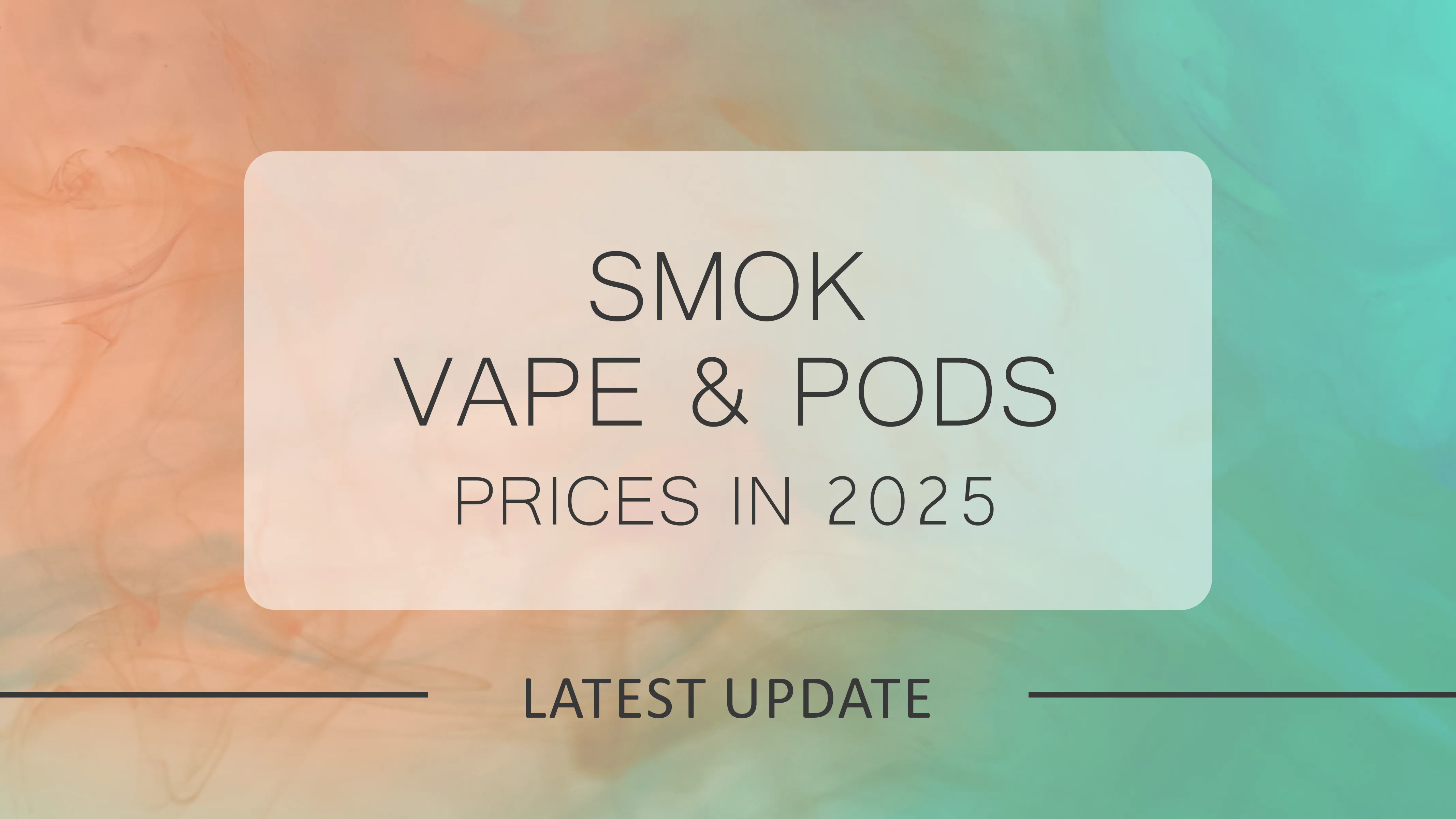 SMOK Vape Kits & Pod Systems Prices in 2025 – Latest UK Deals