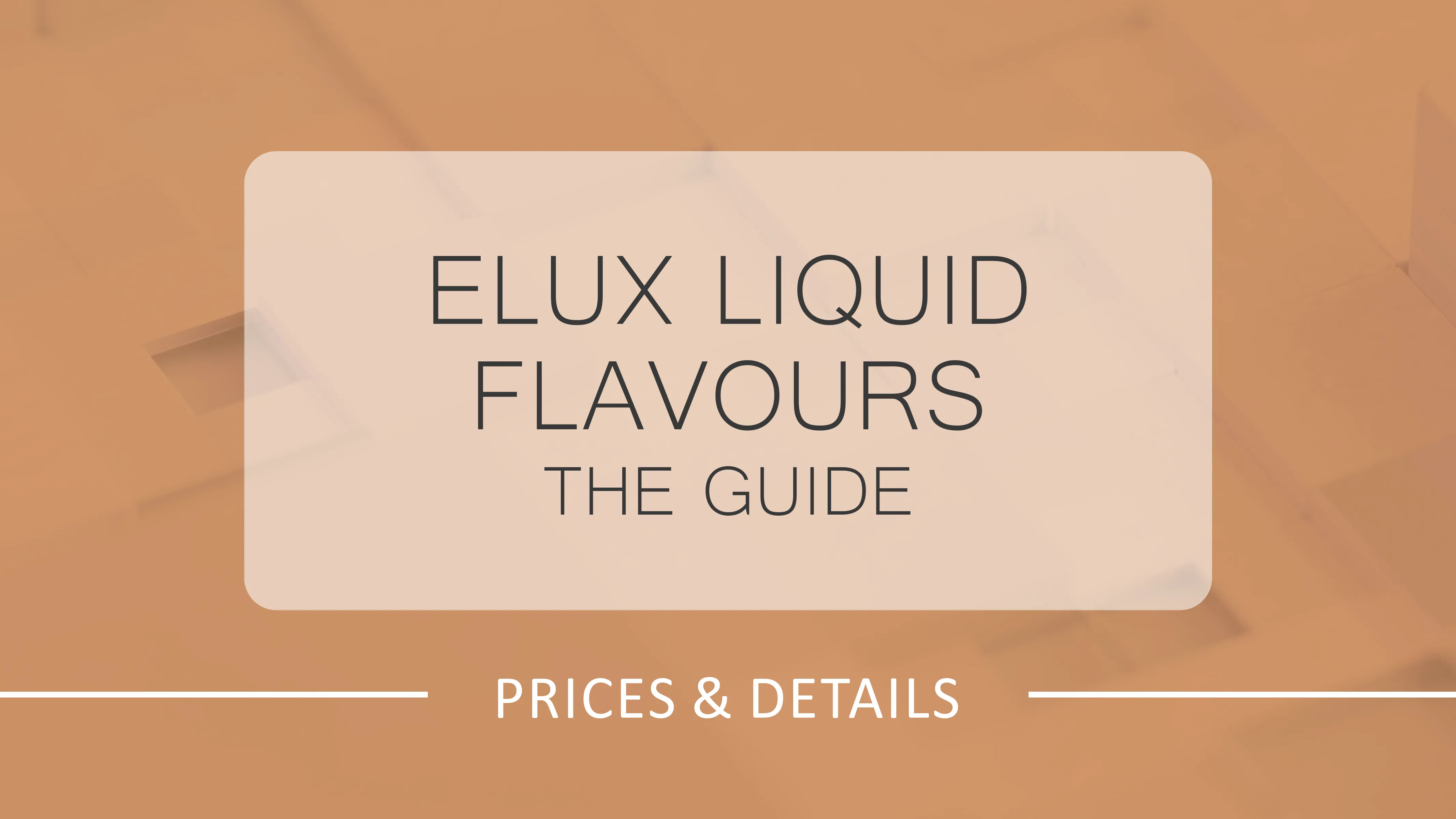 Elux Liquid Flavours 
