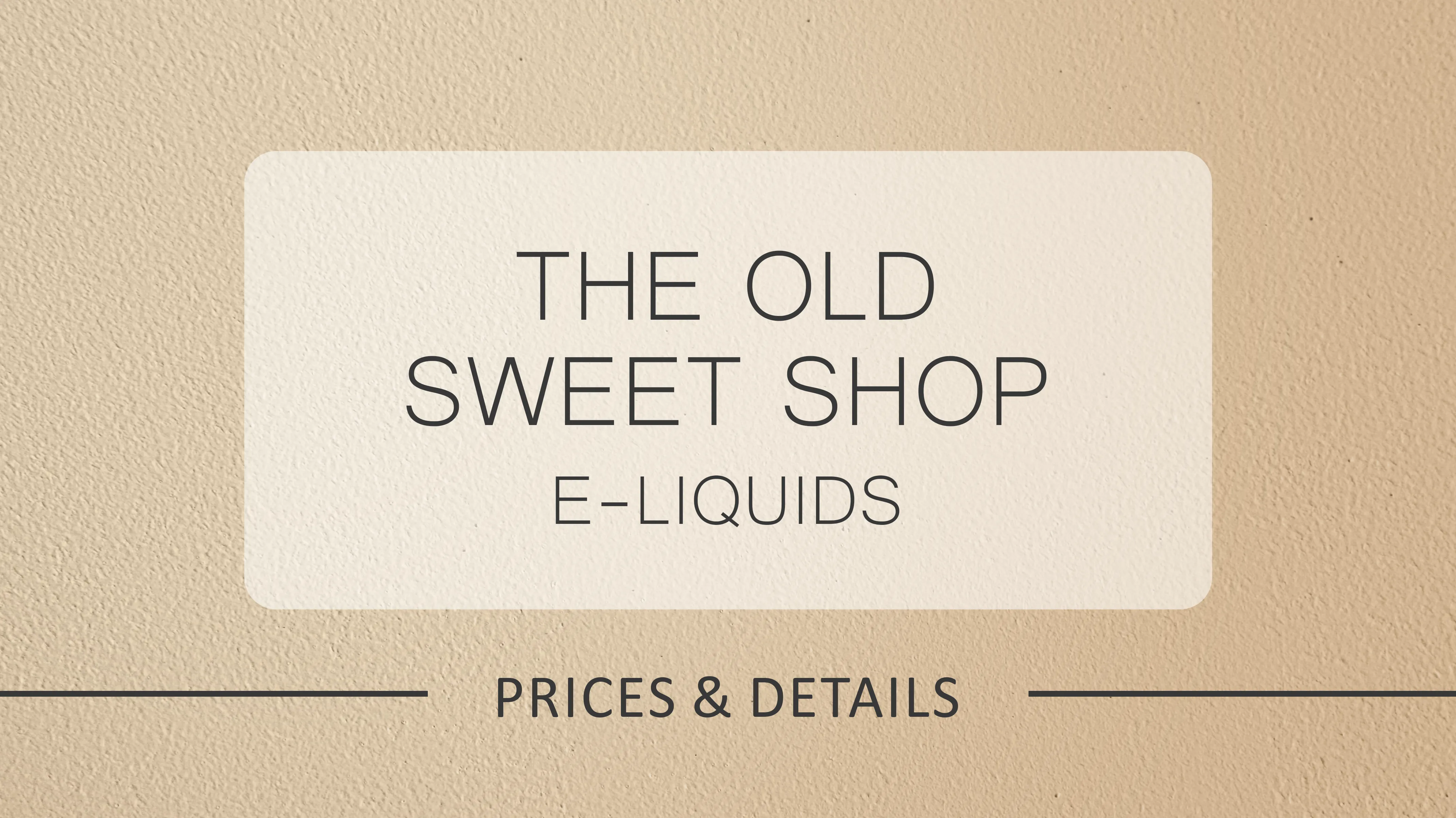 The Old Sweet Shop E-Liquids 2025: Full Flavour List & Prices | Ninja Vapes