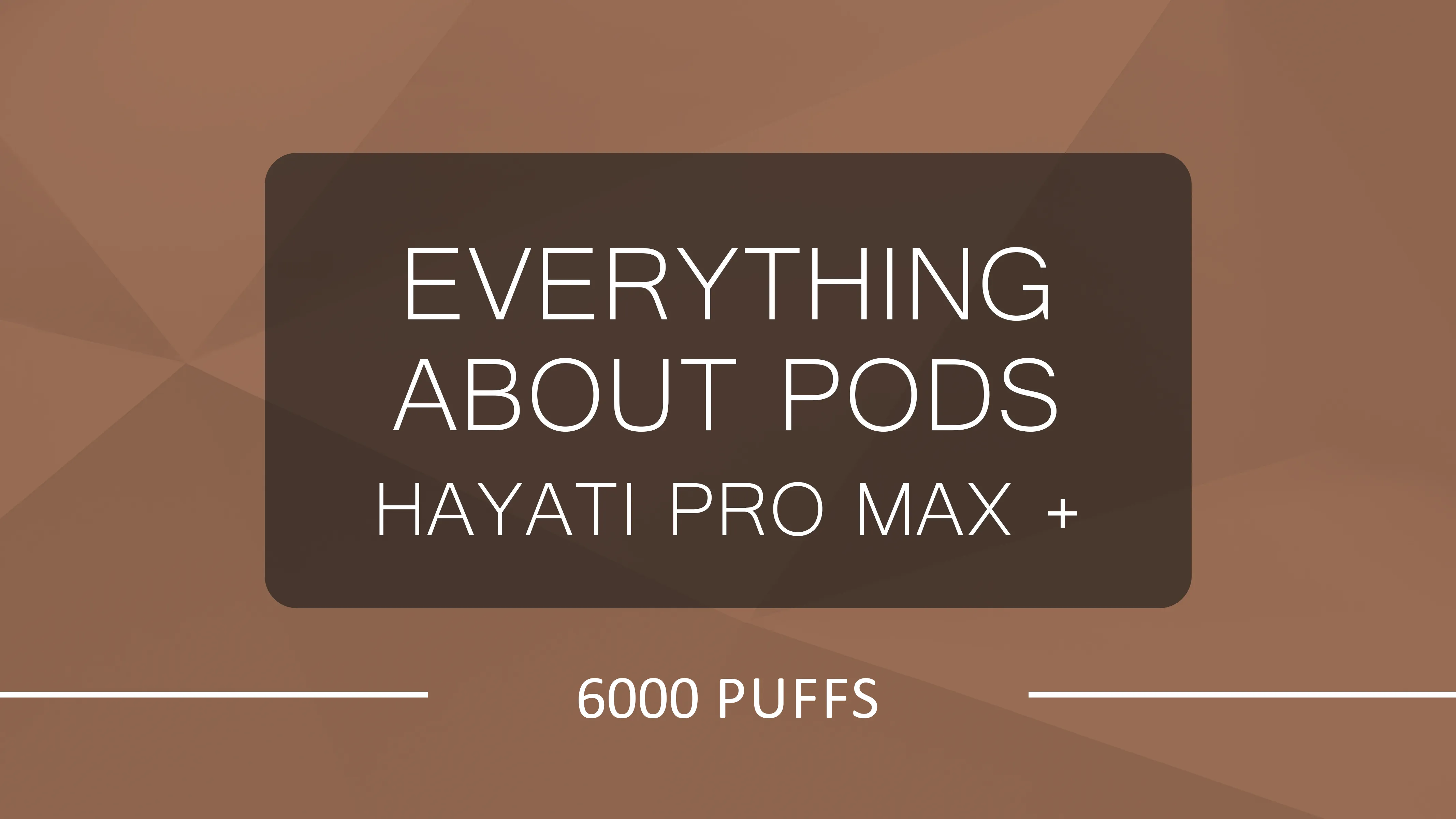 Hayati Pro Max Plus 6000: Affordable Puffs, Premium Taste