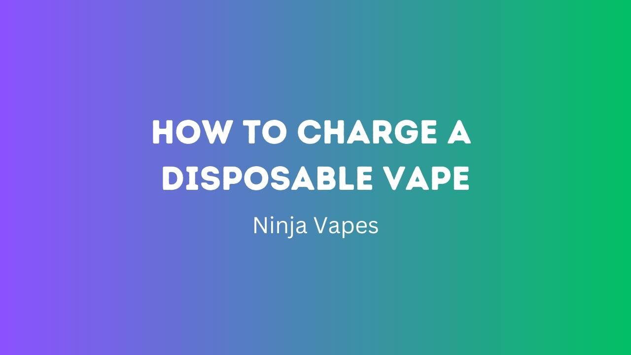 How to Charge A Disposable Vape?How to Resurrect Your Device