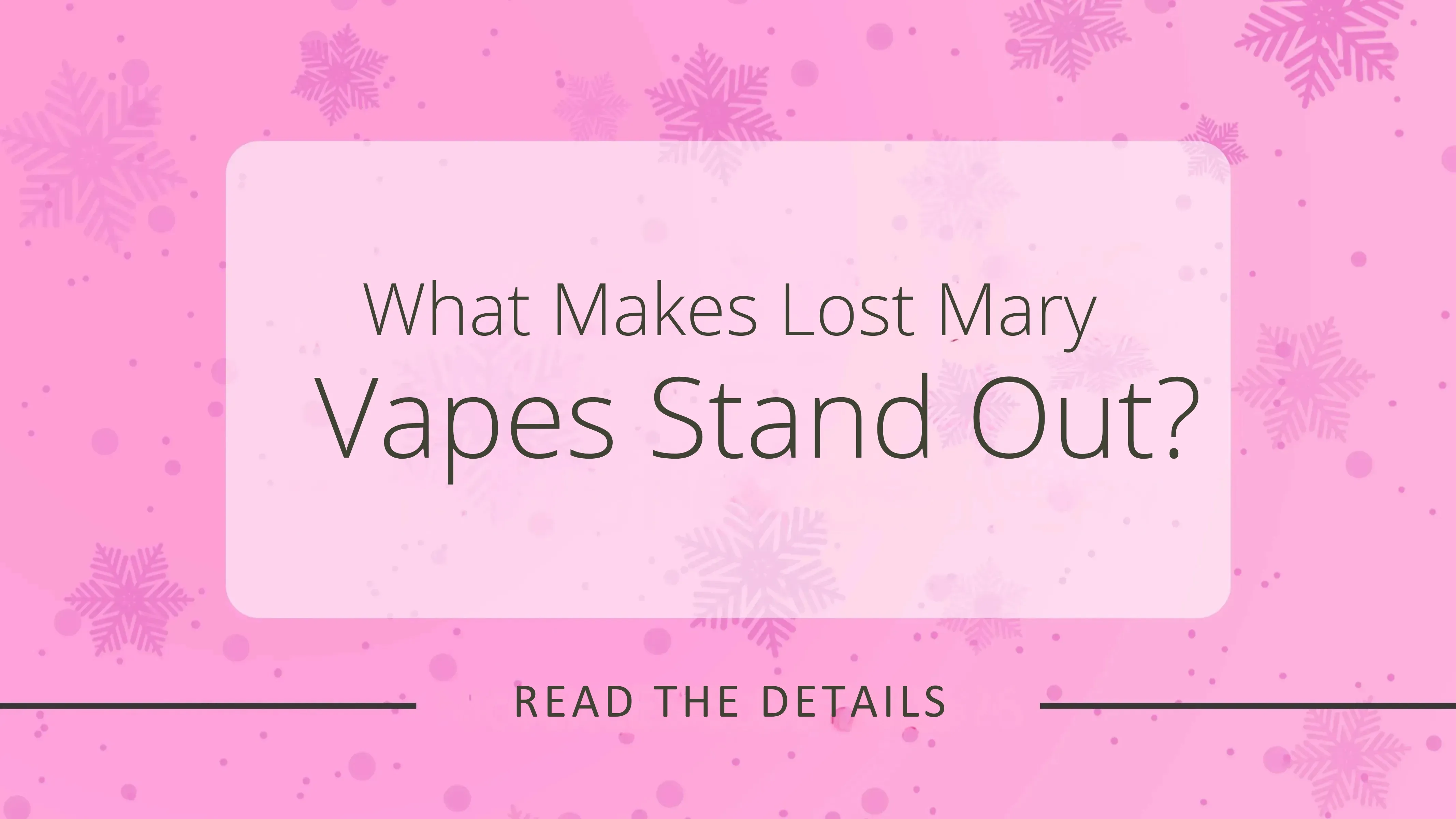 Lost Mary Vape Guide