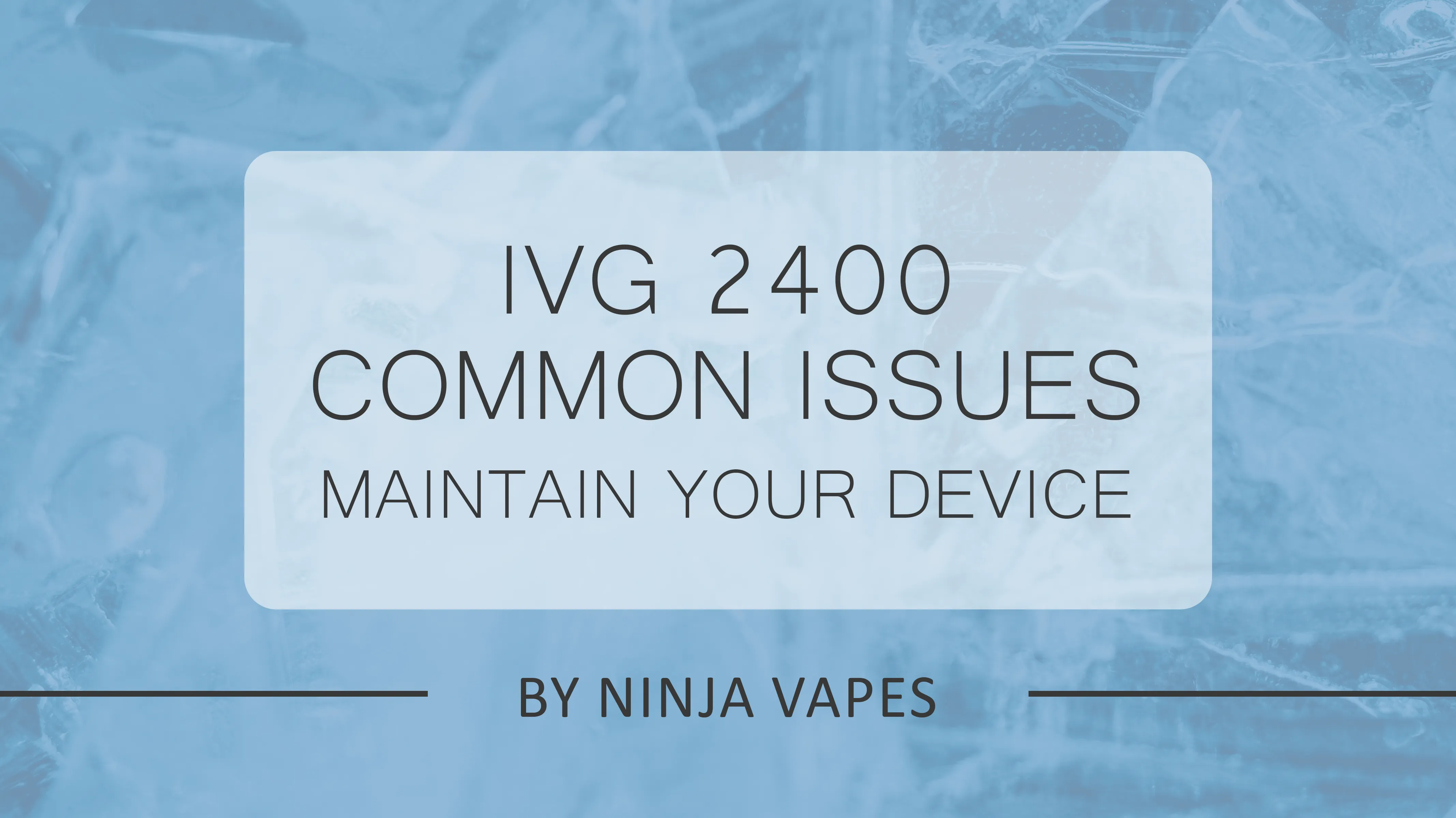 The Complete Guide: IVG 2400 How to Refill & Fix Vape Issues