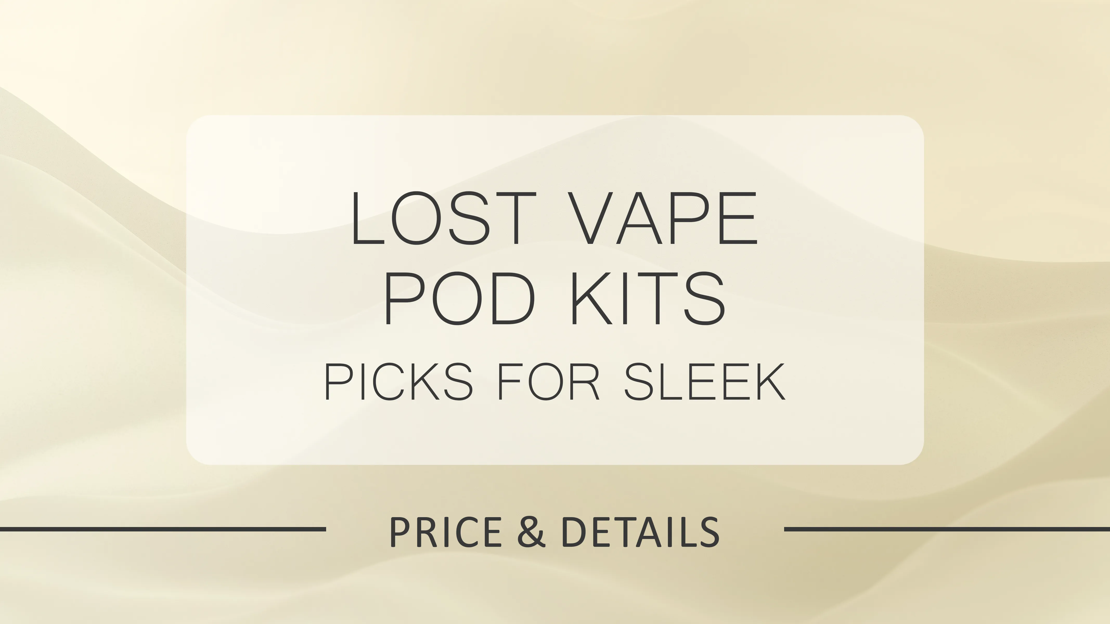 Top 5 Lost Vape Pod Kits You Need to Try in 2025