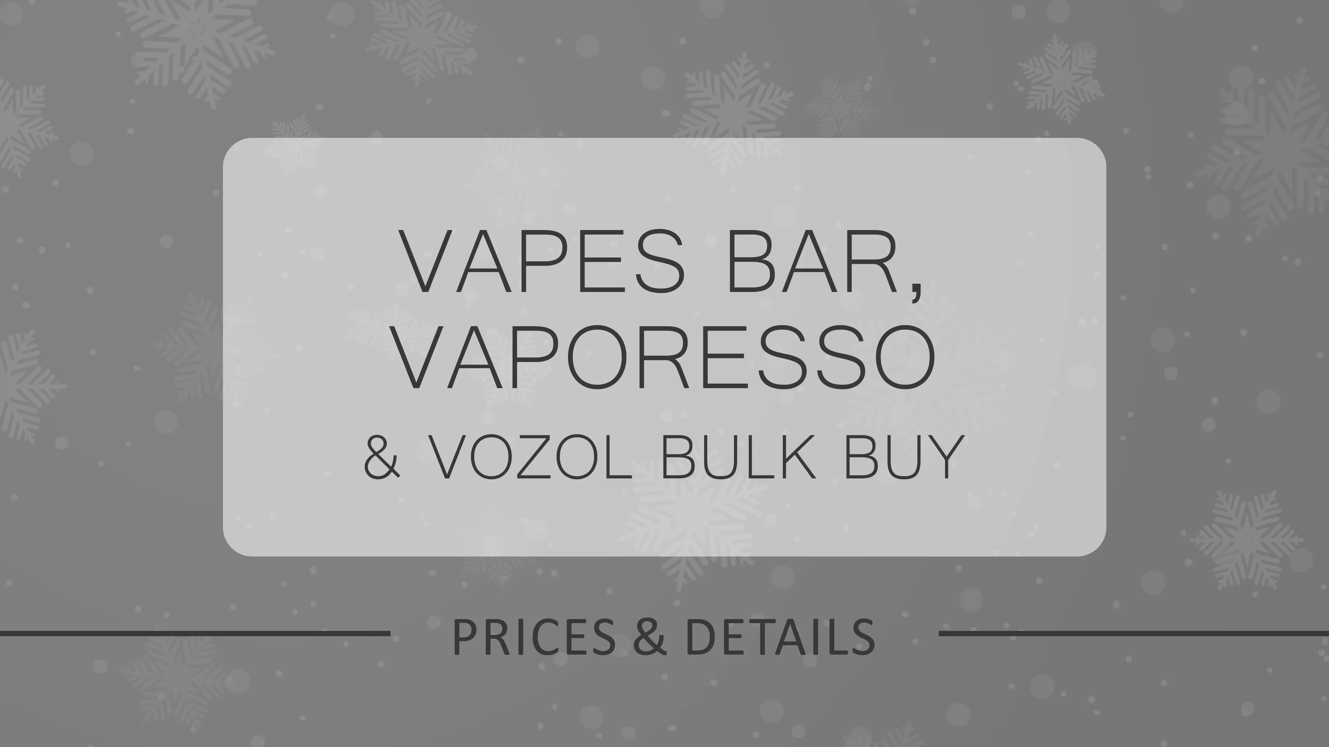 2026 Bulk Buy Wholesale Vapes: Best Prices for Vapes Bar, Vaporesso & Vozol