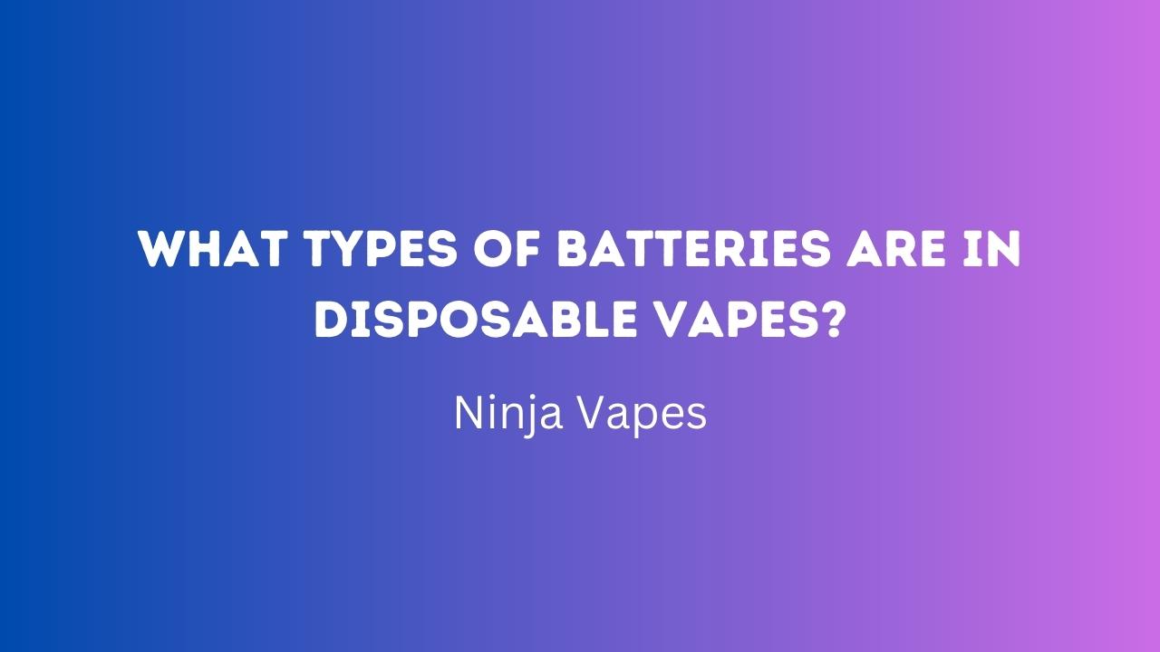What Types of Batteries Are in Disposable Vapes?