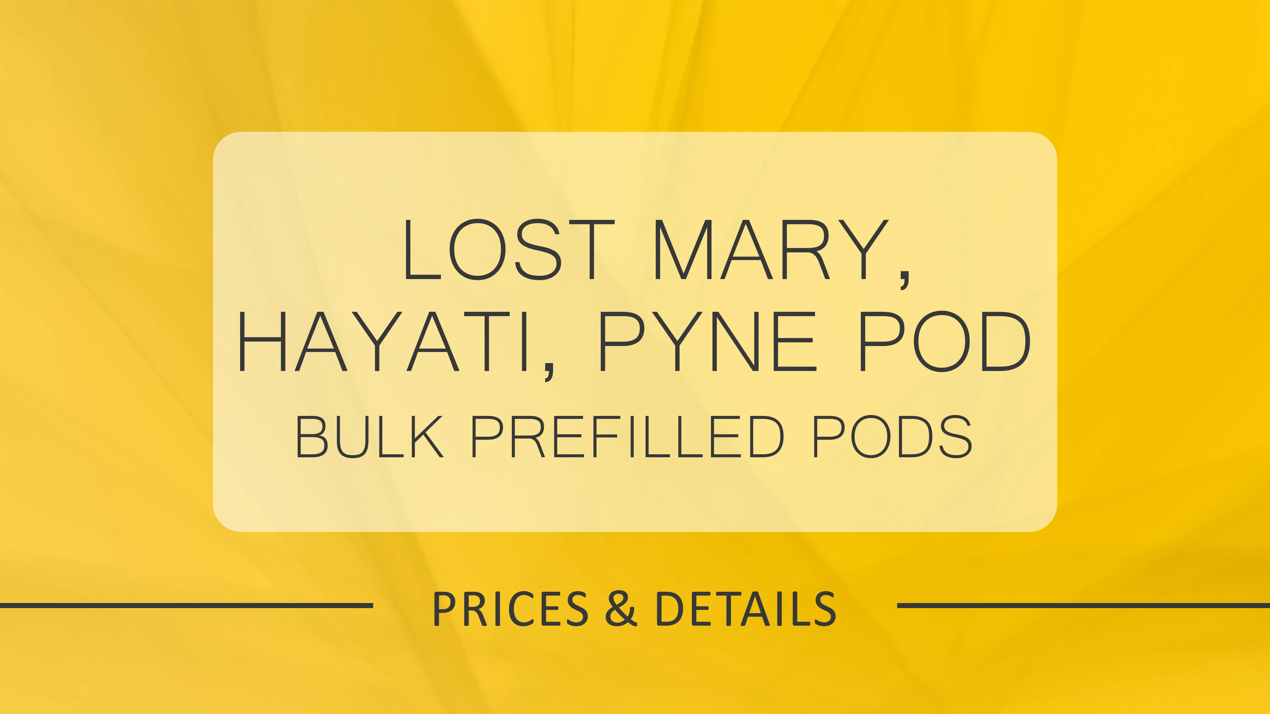 2026 UK Wholesale Guide: Best Prices for Prefilled Pods & Bulk Buy Deals