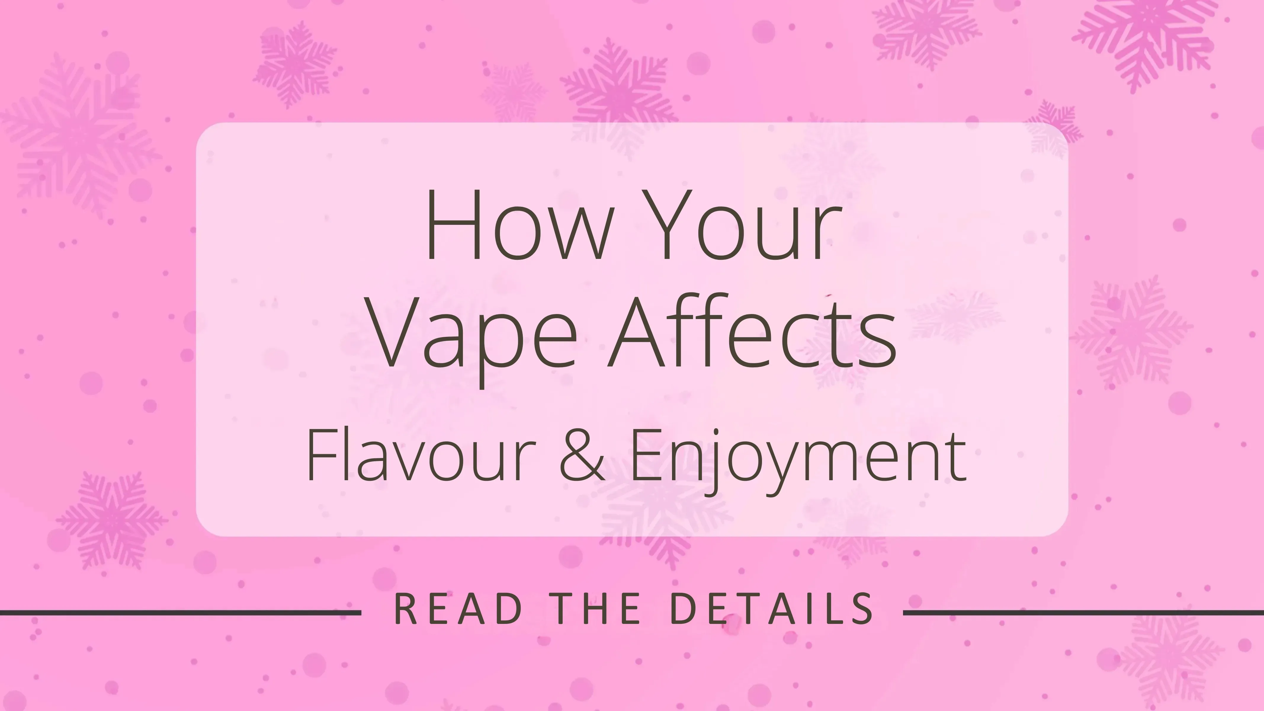 Why Vape Choice Matters | Ninja Vapes