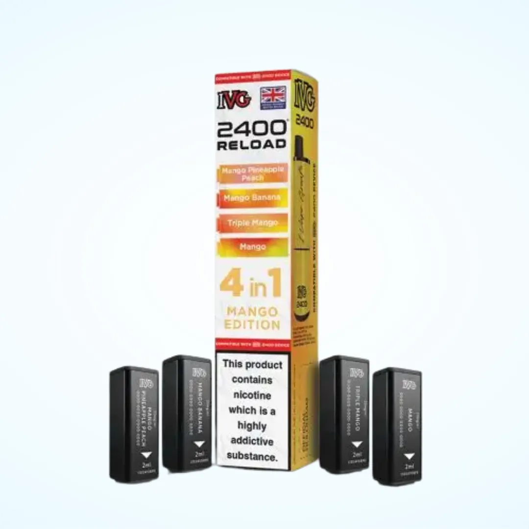 IVG 2400 Puffs Rechargeable – Mango Edition
