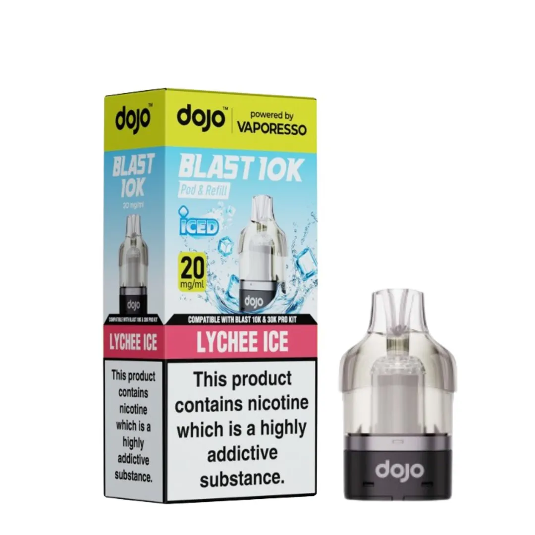Box of 5 / Box of 10 Vaporesso Dojo Blast 10K Prefilled Refill Pods | Only £24.99
