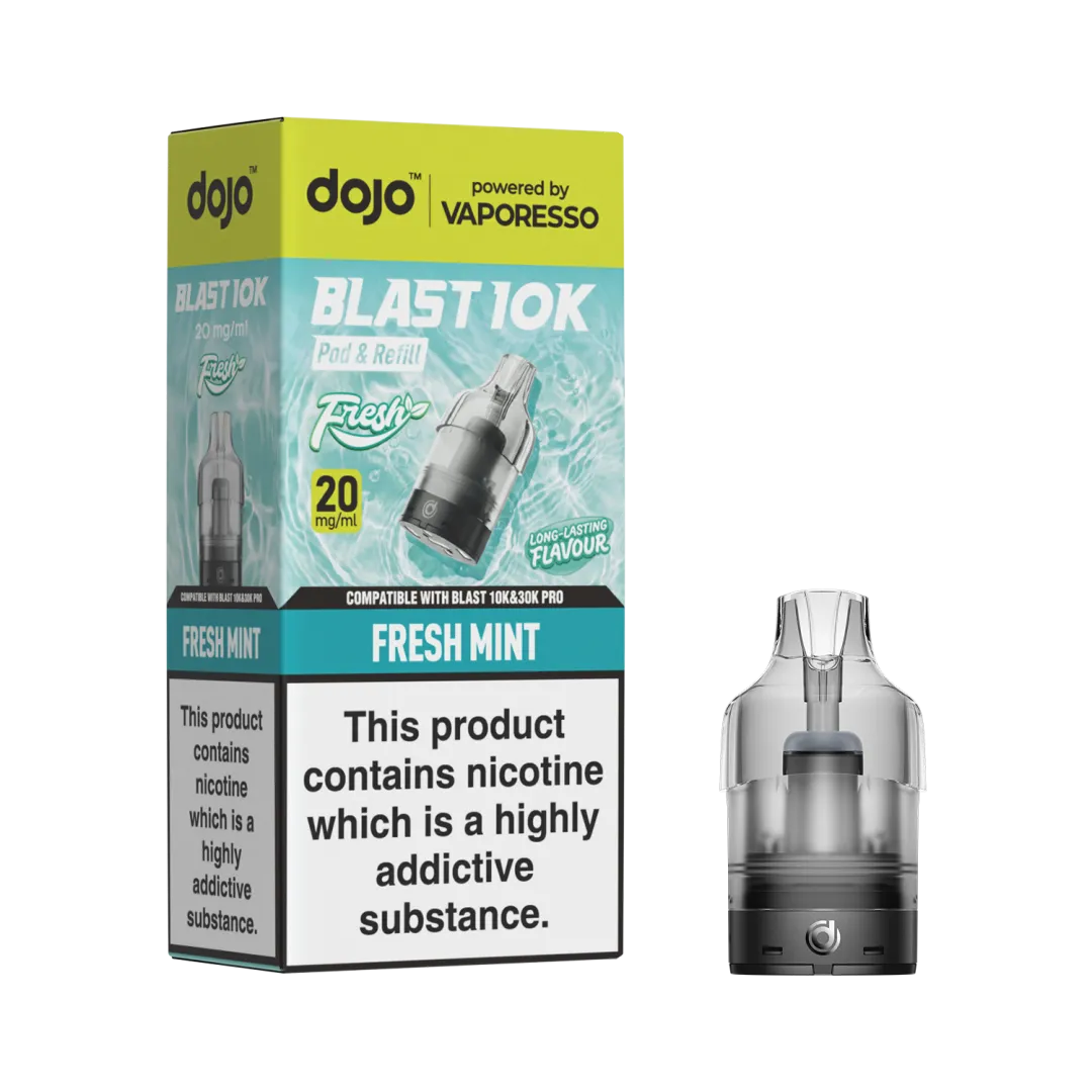 Box of 5 / Box of 10 Vaporesso Dojo Blast 10K Prefilled Refill Pods | Only £24.99