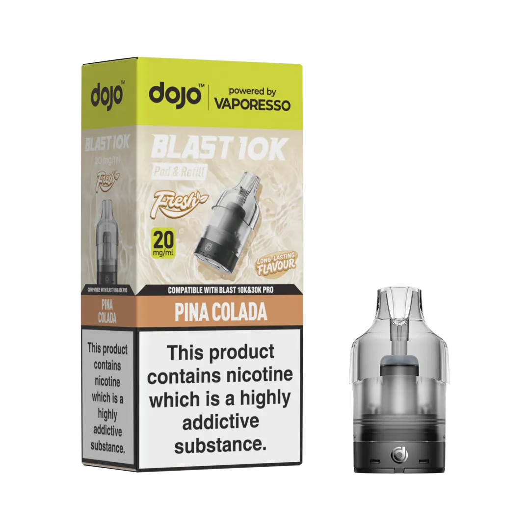 Box of 5 / Box of 10 Vaporesso Dojo Blast 10K Prefilled Refill Pods | Only £24.99