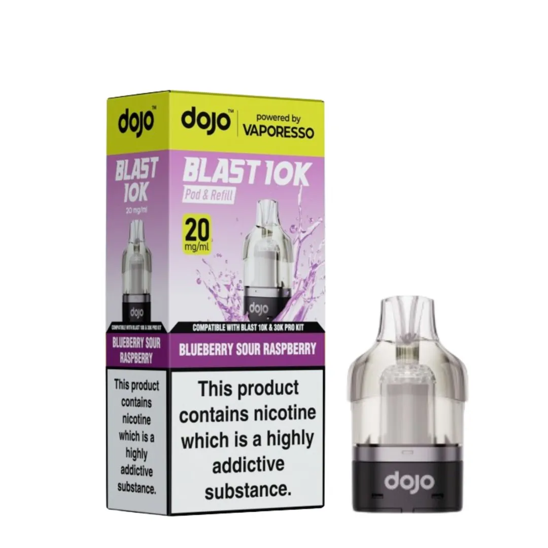 Box of 5 / Box of 10 Vaporesso Dojo Blast 10K Prefilled Refill Pods | Only £24.99