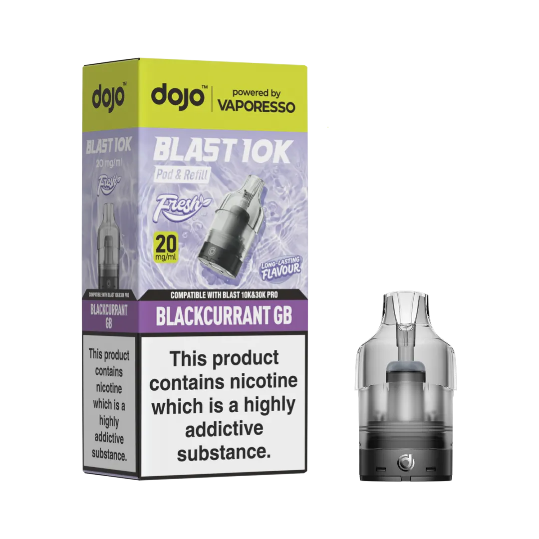 Box of 5 / Box of 10 Vaporesso Dojo Blast 10K Prefilled Refill Pods | Only £24.99