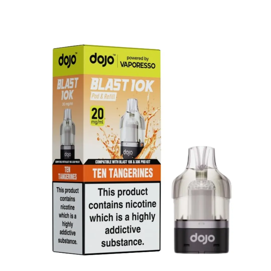 Box of 5 / Box of 10 Vaporesso Dojo Blast 10K Prefilled Refill Pods | Only £24.99