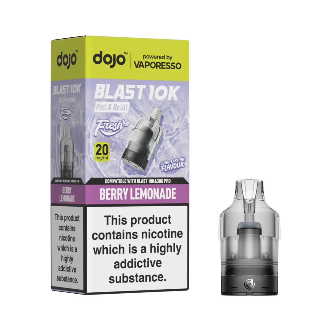 Box of 5 / Box of 10 Vaporesso Dojo Blast 10K Prefilled Refill Pods | Only £24.99