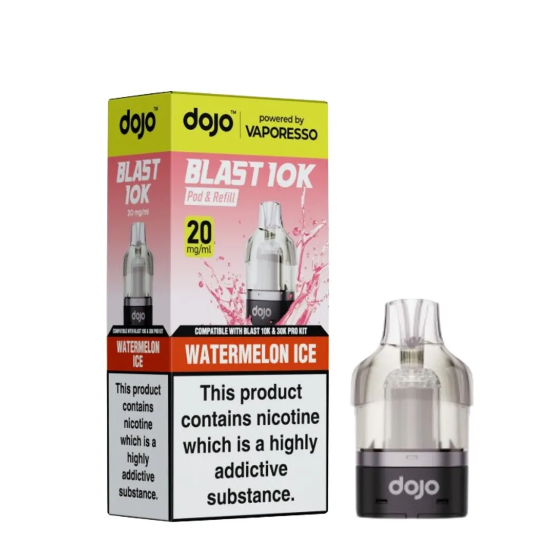 Box of 5 / Box of 10 Vaporesso Dojo Blast 10K Prefilled Refill Pods | Only £24.99