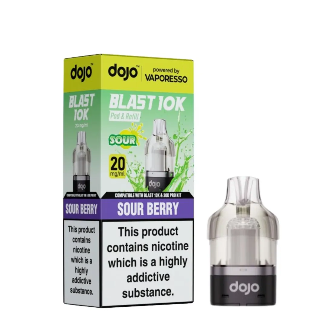 Box of 5 / Box of 10 Vaporesso Dojo Blast 10K Prefilled Refill Pods | Only £24.99