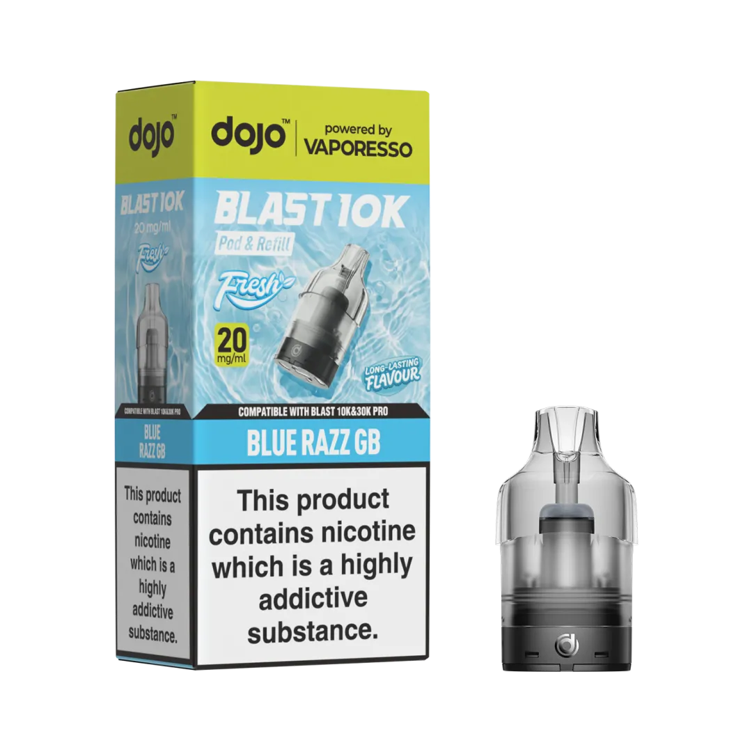 Box of 5 / Box of 10 Vaporesso Dojo Blast 10K Prefilled Refill Pods | Only £24.99