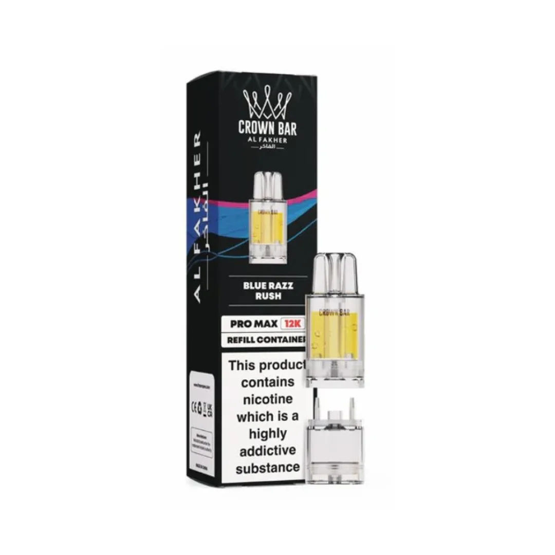 Al Fakher Crown Bar Pro Max 12K Refill Pods | Only £5.49 | Any 3 for £15