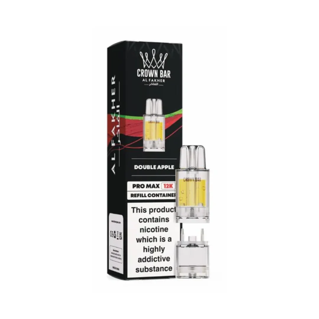 Al Fakher Crown Bar Pro Max 12K Refill Pods | Only £5.49 | Any 3 for £15