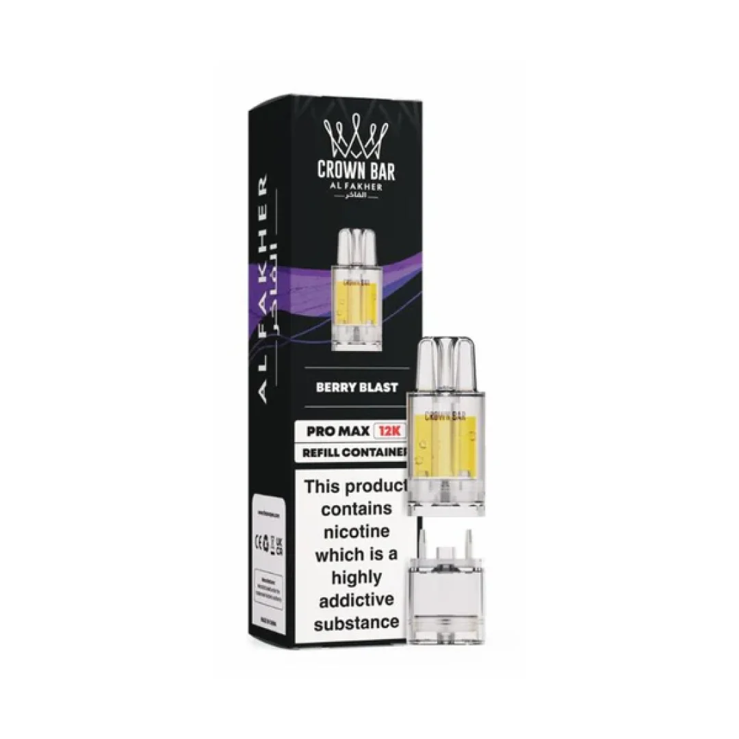 Al Fakher Crown Bar Pro Max 12K Refill Pods | Only £5.49 | Any 3 for £15