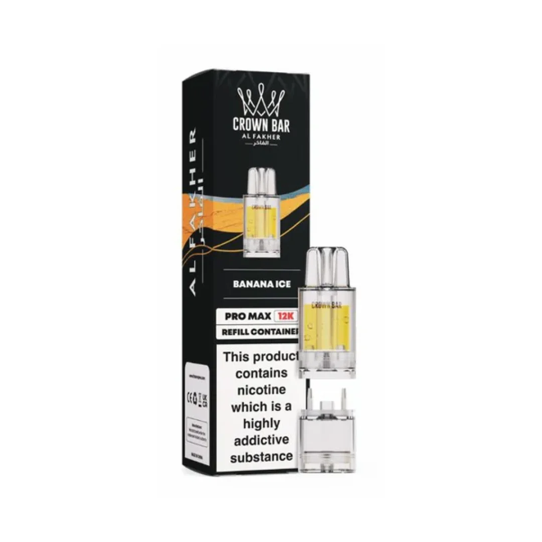 Al Fakher Crown Bar Pro Max 12K Refill Pods | Only £5.49 | Any 3 for £15