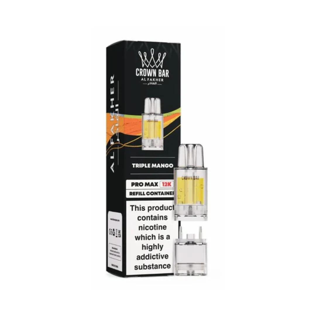 Al Fakher Crown Bar Pro Max 12K Refill Pods | Only £5.49 | Any 3 for £15