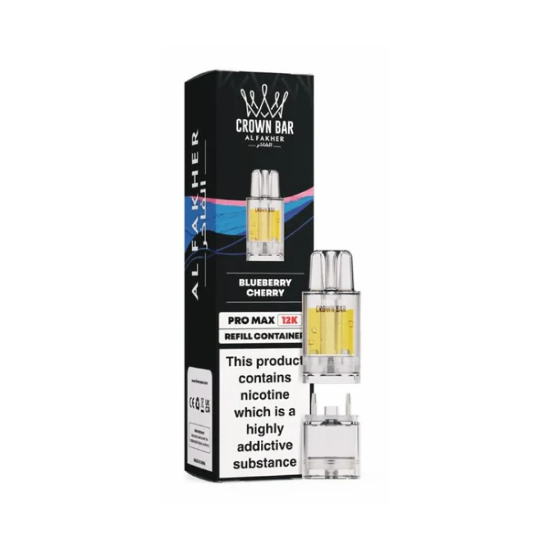 Al Fakher Crown Bar Pro Max 12K Refill Pods | Only £5.49 | Any 3 for £15