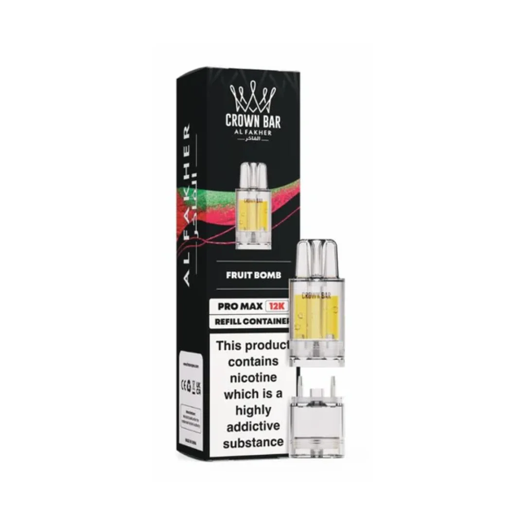 Al Fakher Crown Bar Pro Max 12K Refill Pods | Only £5.49 | Any 3 for £15
