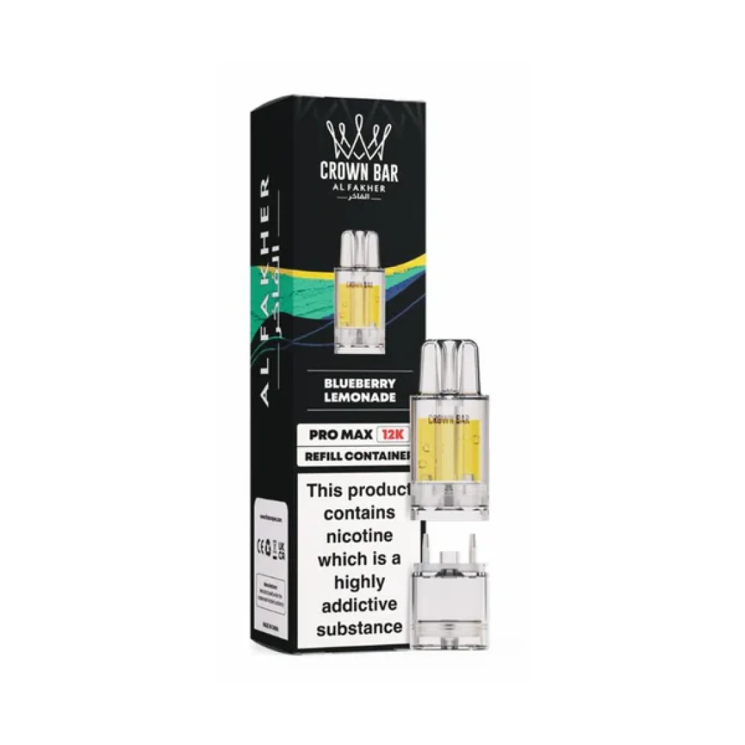 Al Fakher Crown Bar Pro Max 12K Refill Pods | Only £5.49 | Any 3 for £15