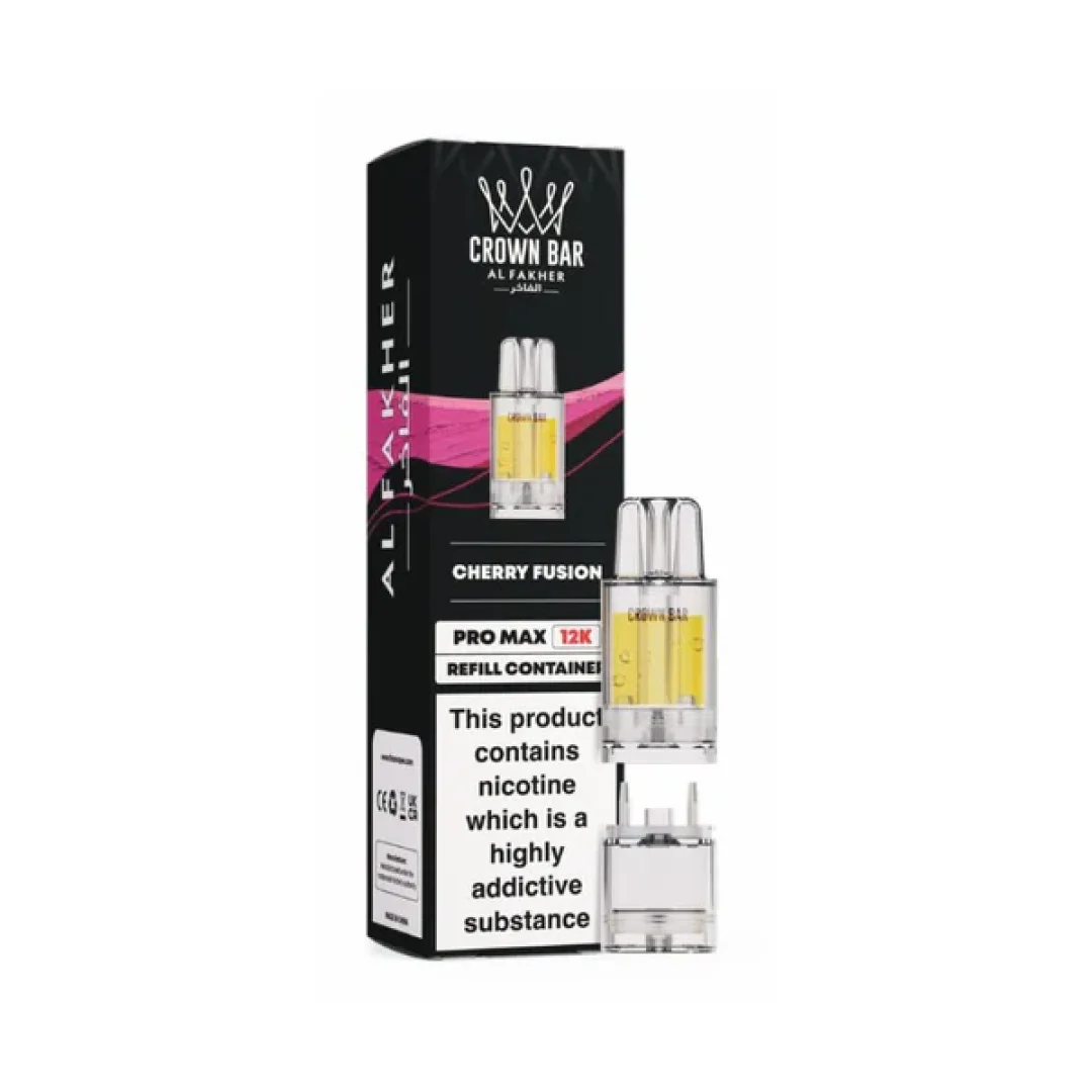 Al Fakher Crown Bar Pro Max 12K Refill Pods | Only £5.49 | Any 3 for £15