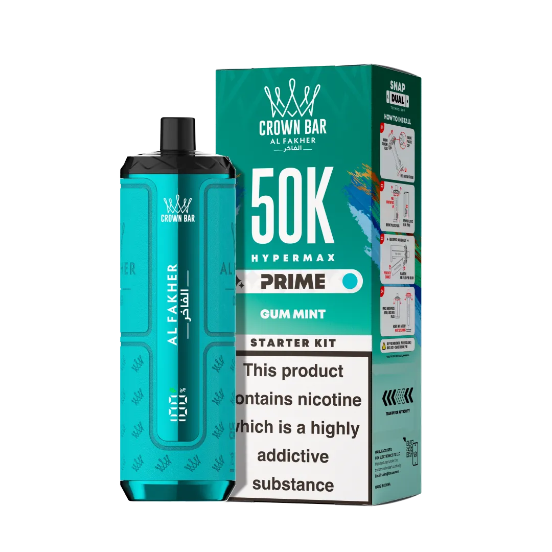 Al Fakher Hypermax Prime 50K Puffs Prefilled Kit | Only £11.99 | Any 3 for £33