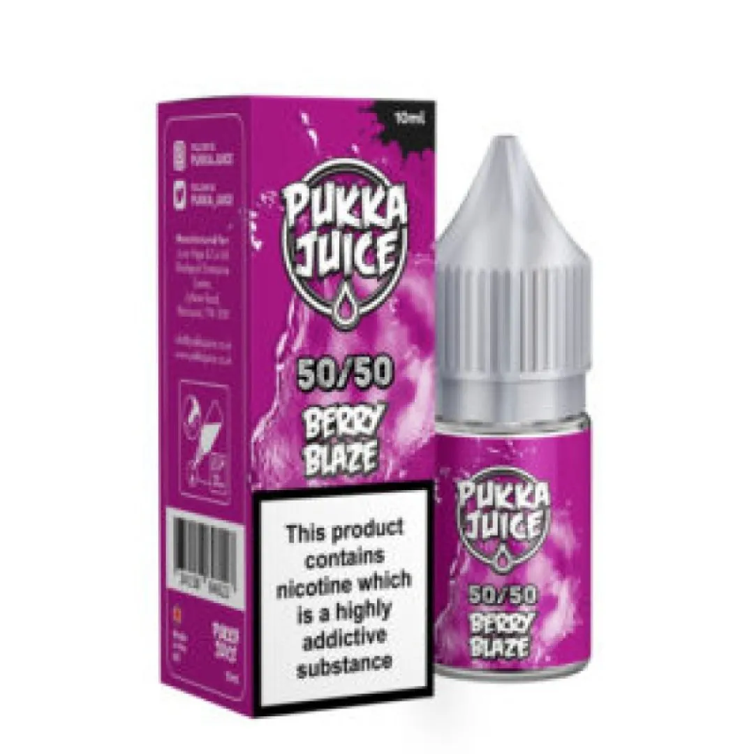 Berry Blaze Nic Salt E-Liquid by Pukka Juice 50/50