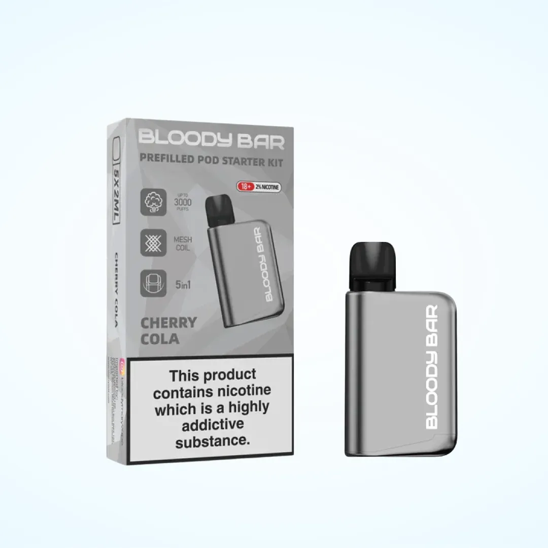 Bloody Mary Bloody Bar 3000 Puffs Prefilled 5-in-1 Starter Kit | Only £8.99 | Buy 3 for £24