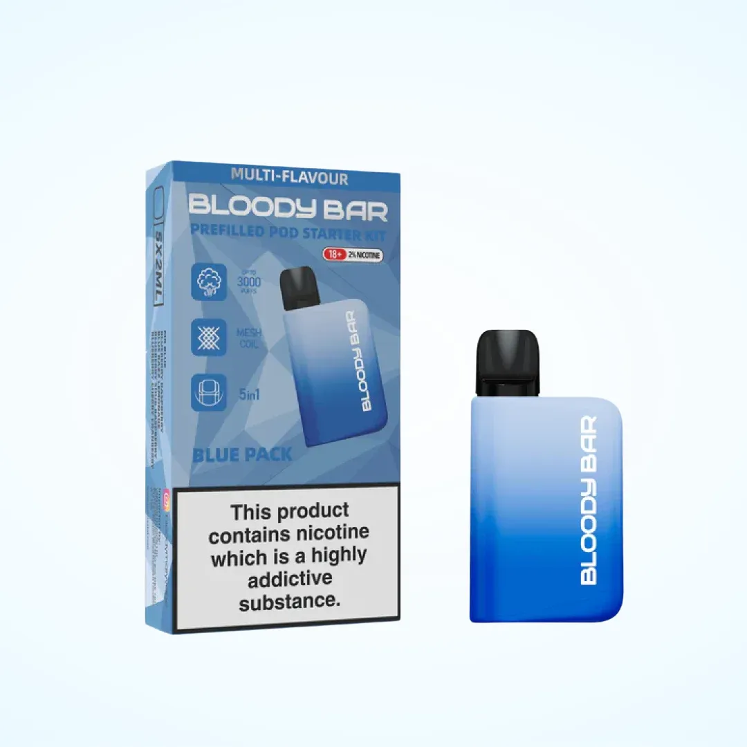 Bloody Mary Bloody Bar 3000 Puffs Prefilled 5-in-1 Starter Kit | Only £8.99 | Buy 3 for £24