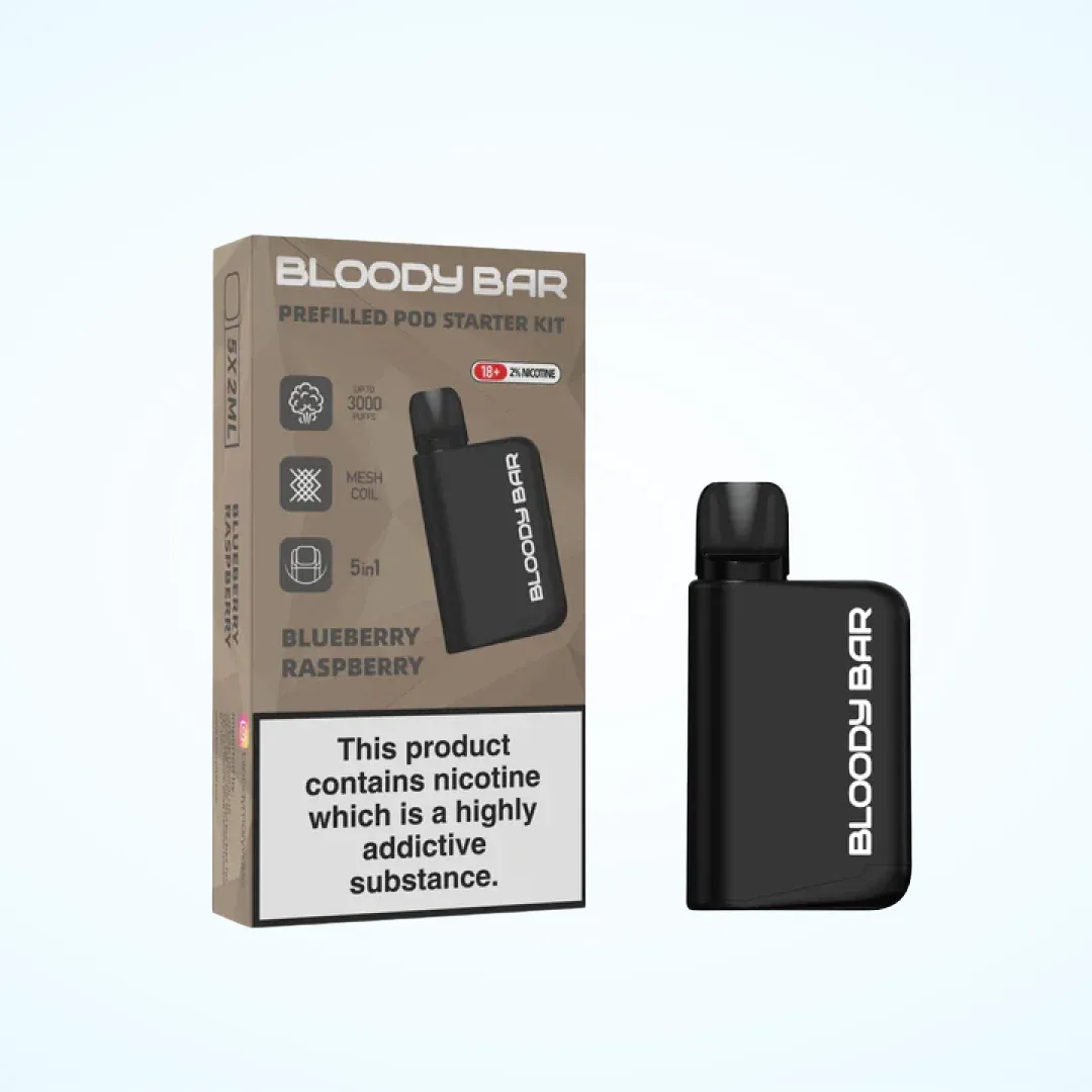Bloody Mary Bloody Bar 3000 Puffs Prefilled 5-in-1 Starter Kit | Only £8.99 | Buy 3 for £24