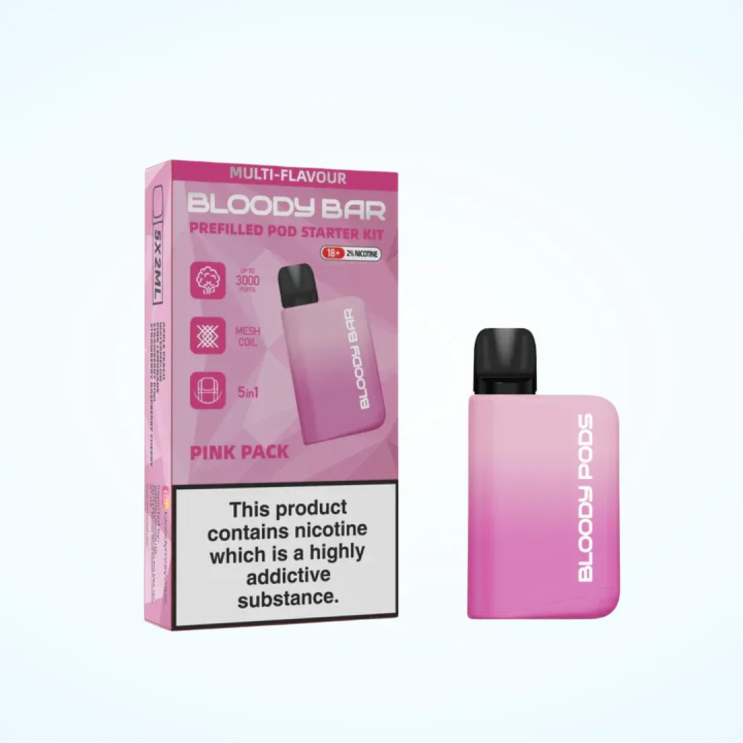 Bloody Mary Bloody Bar 3000 Puffs Prefilled 5-in-1 Starter Kit | Only £8.99 | Buy 3 for £24