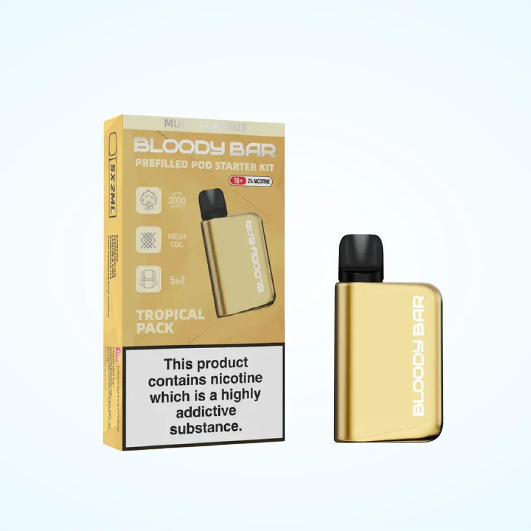 Bloody Mary Bloody Bar 3000 Puffs Prefilled 5-in-1 Starter Kit | Only £8.99 | Buy 3 for £24