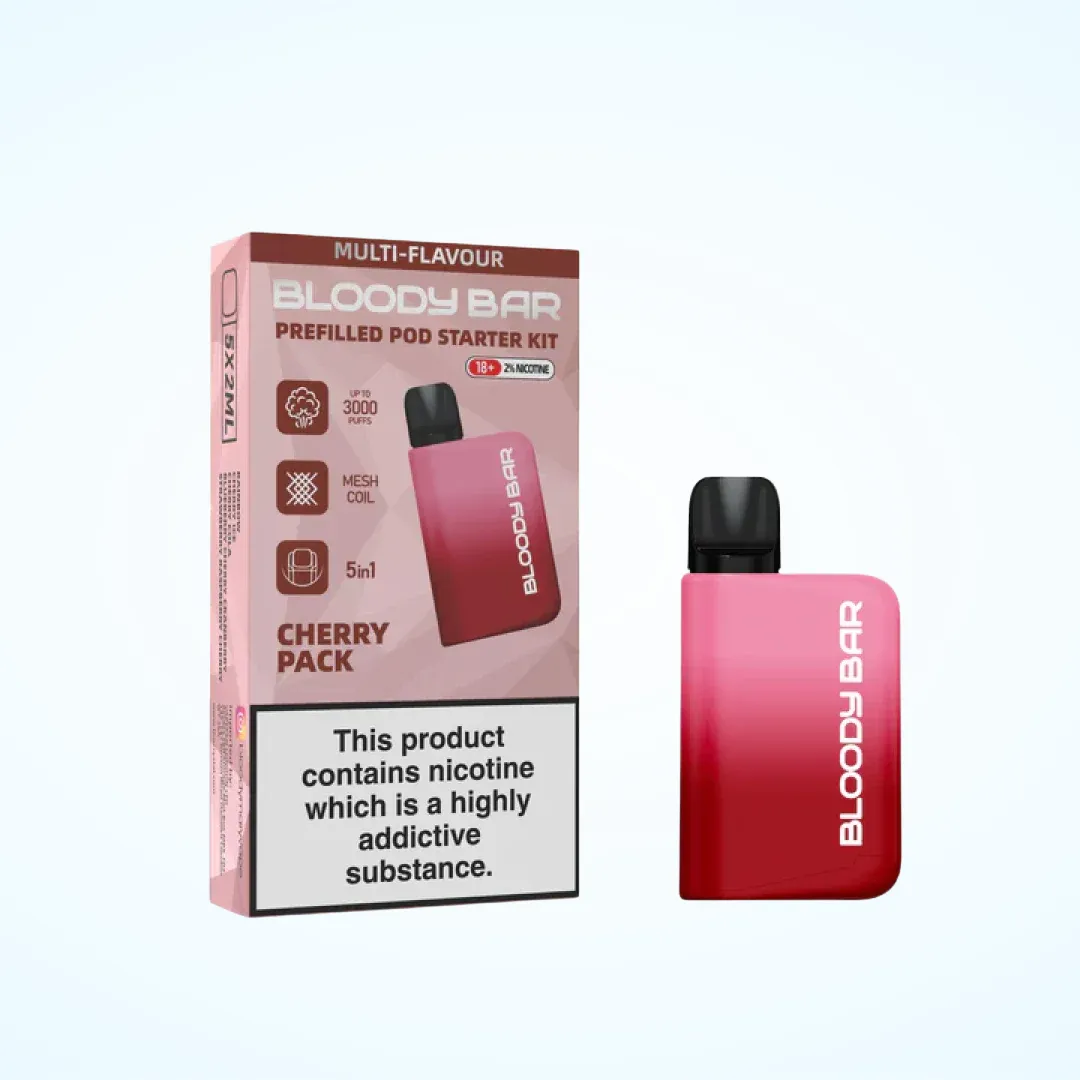 Bloody Bar 3000 Puffs Prefilled 5-in-1 Starter Kit