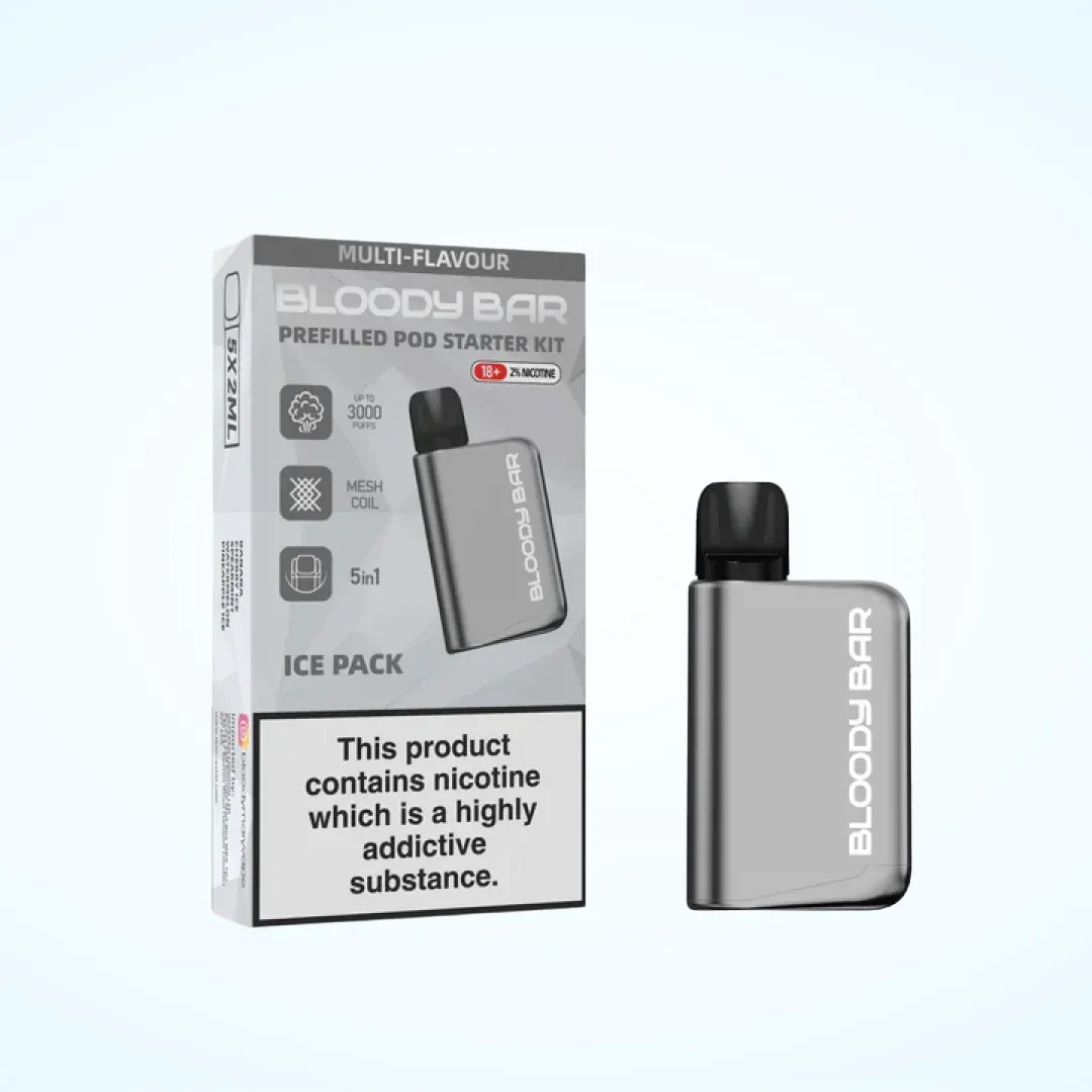 Bloody Mary Bloody Bar 3000 Puffs Prefilled 5-in-1 Starter Kit | Only £8.99 | Buy 3 for £24