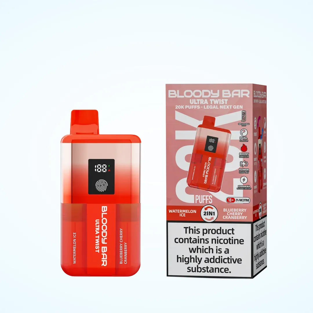 Bloody Bar Ultra Twist 20K Puffs Prefilled Pod Kit | Only £11.49