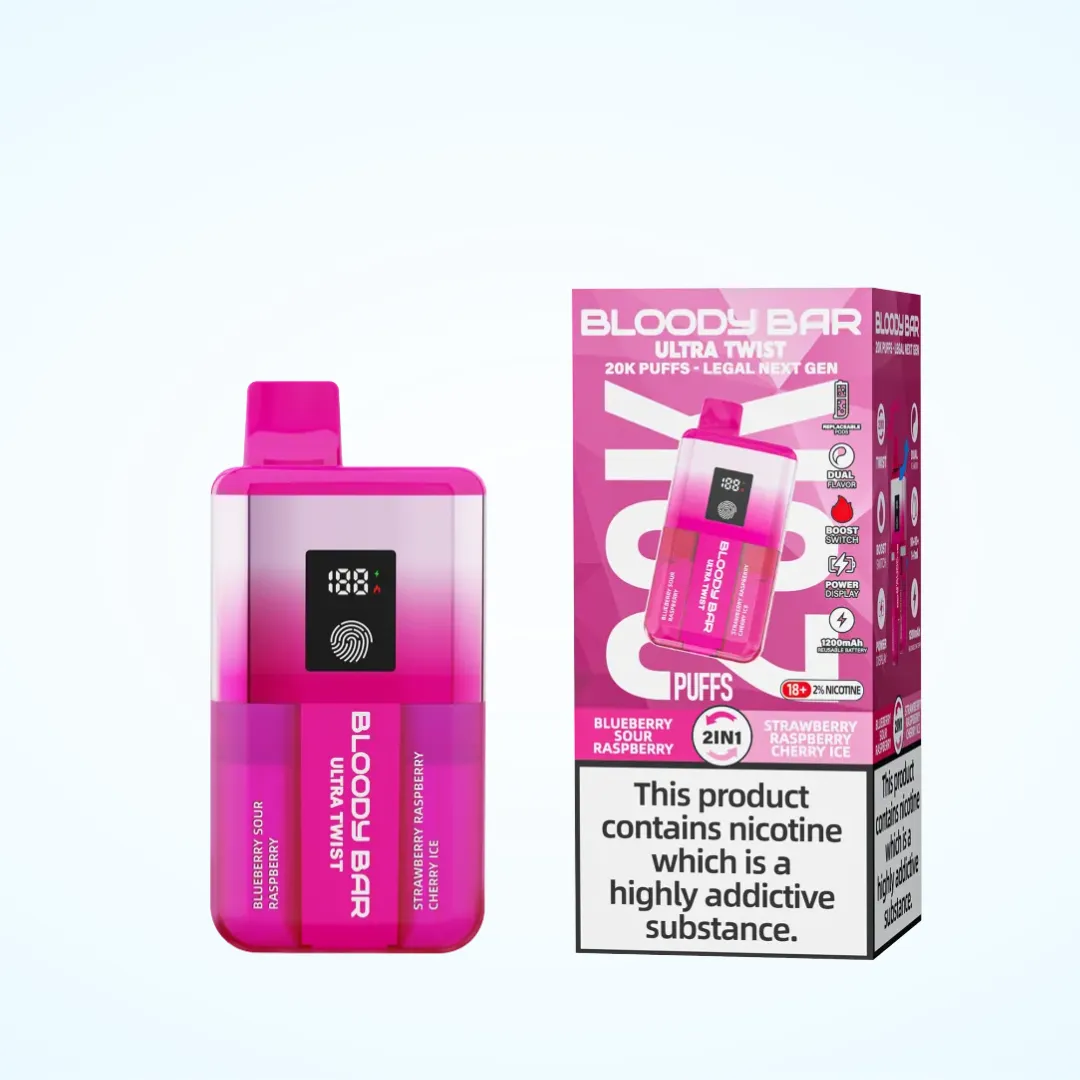 Bloody Bar Ultra Twist 20K Puffs Prefilled Pod Kit | Only £11.49