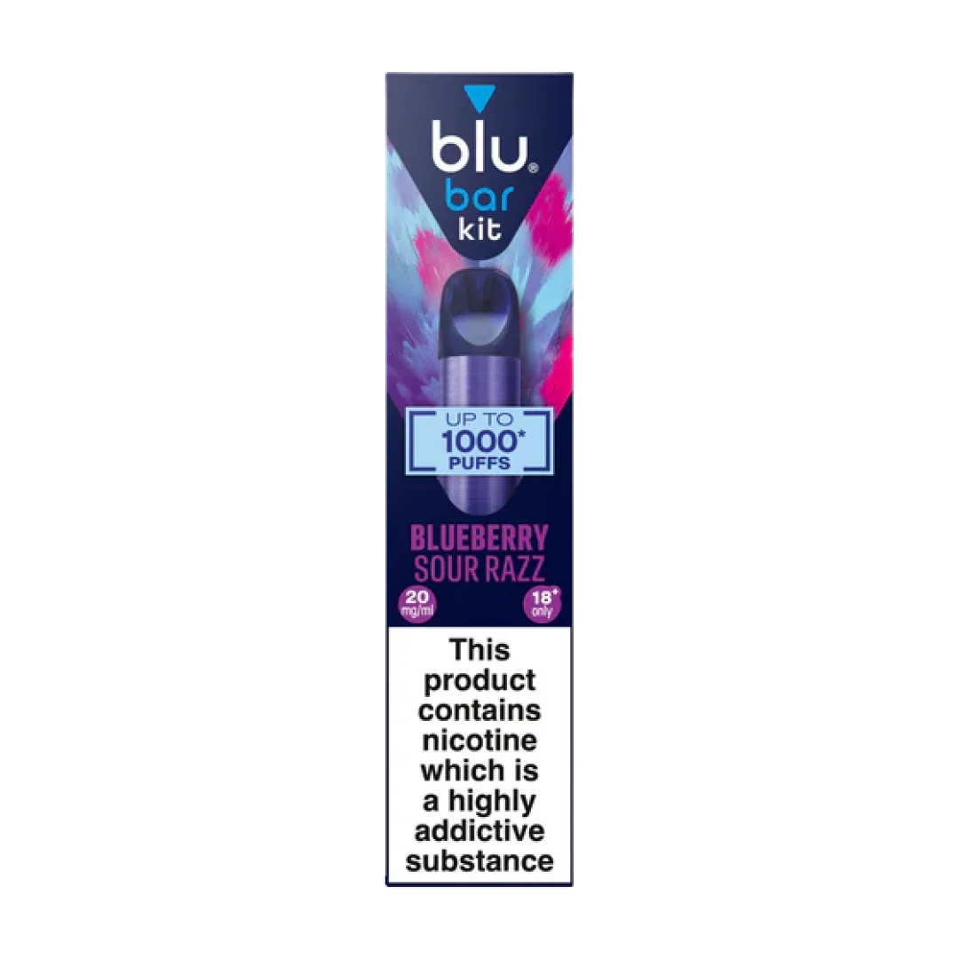 Blu Bar 1000 Puffs Prefilled Vape Kit | Only £6.99 | Any 3 for £18
